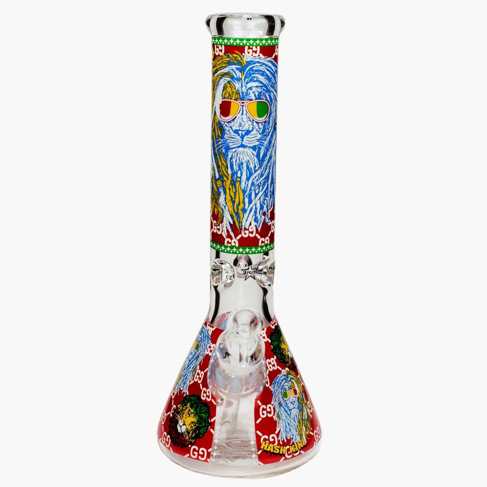 14" Hash King Glow In The Dark 9mm Glass Bong