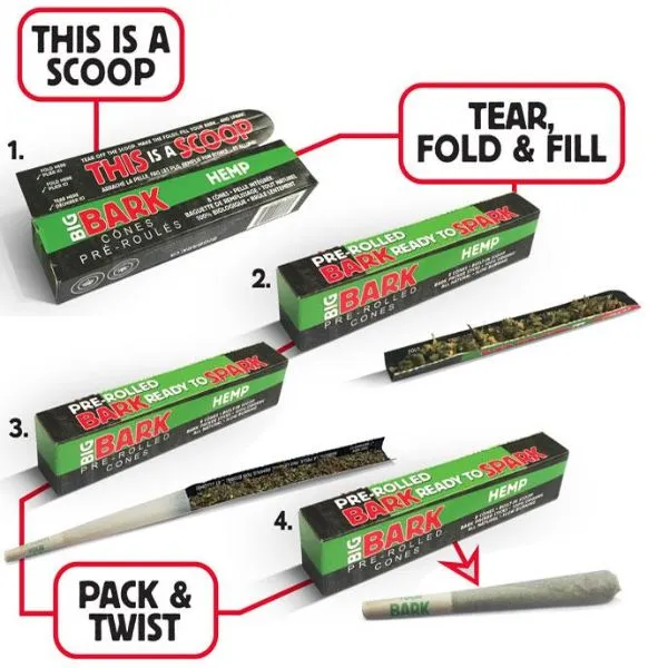 BIGBARK Organic Hemp Pre-rolled Cones