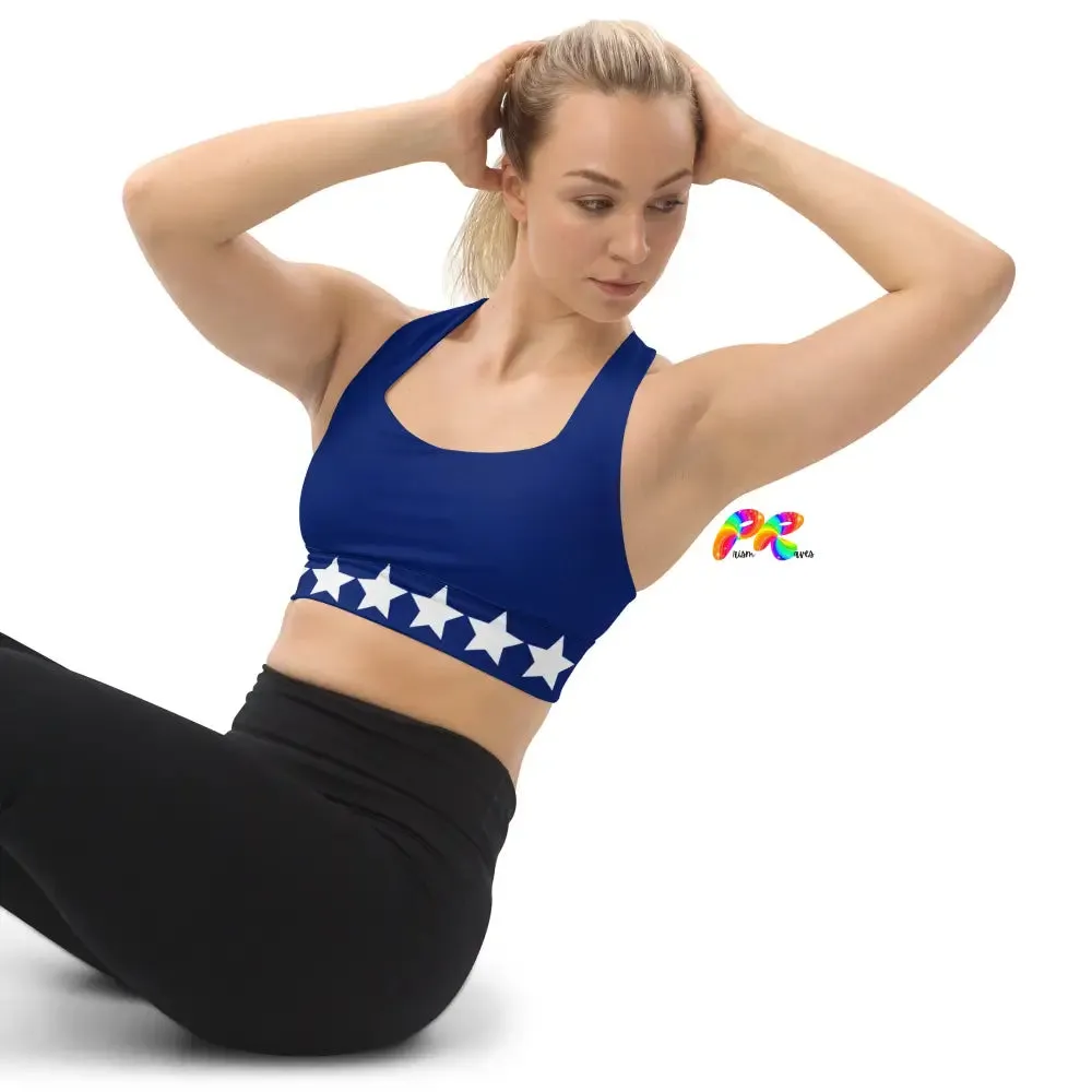 Blue Star Longline Sports Bra