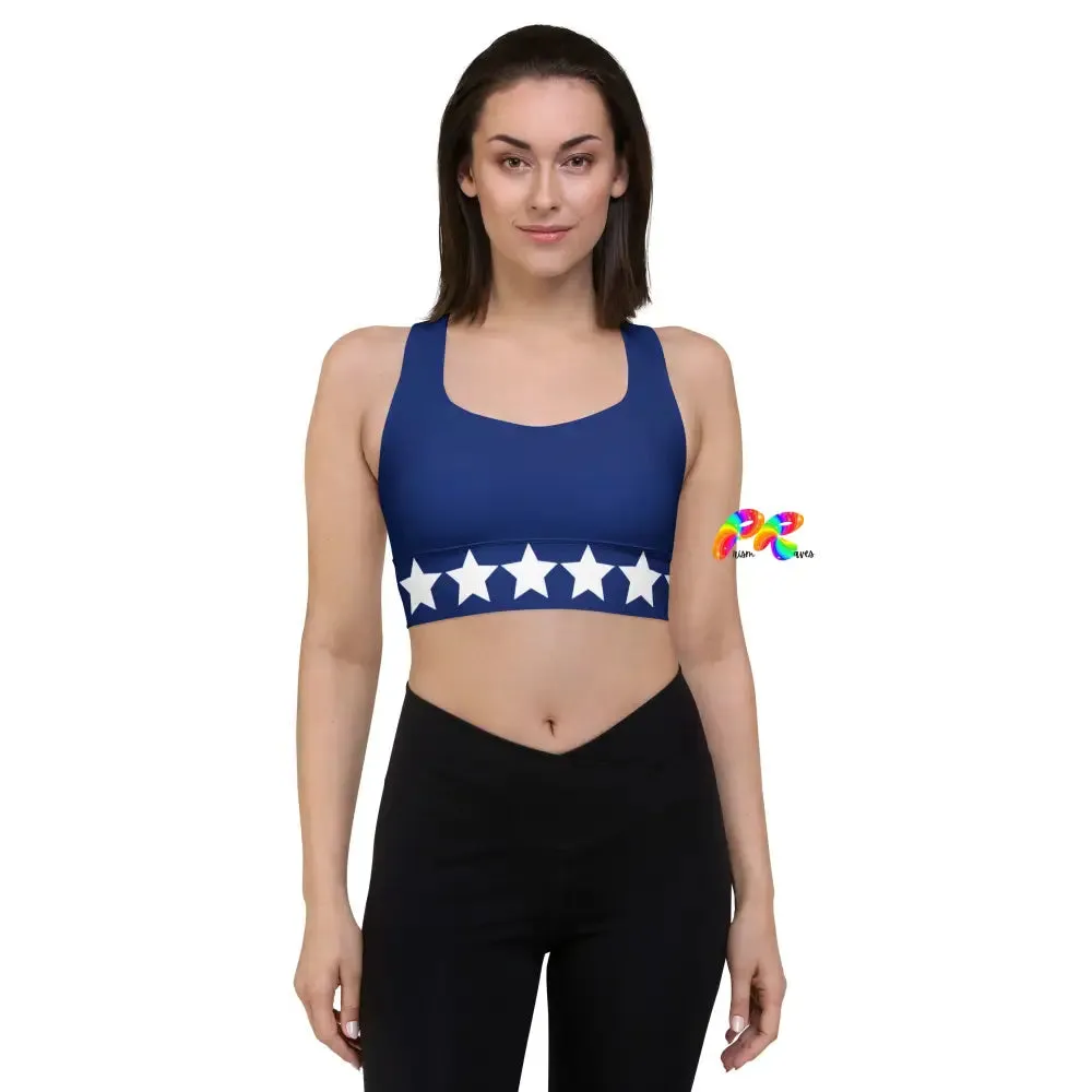 Blue Star Longline Sports Bra