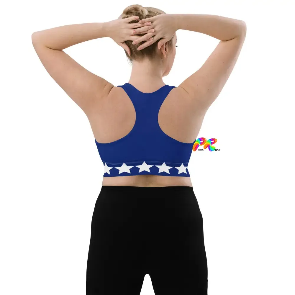 Blue Star Longline Sports Bra