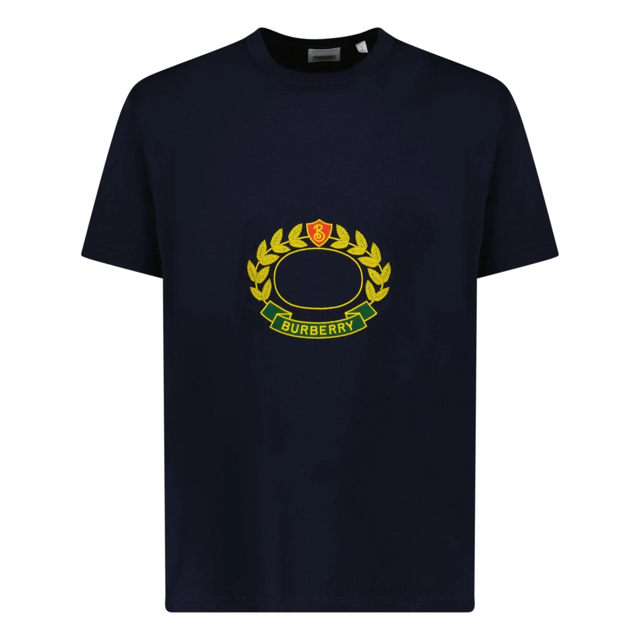 BURBERRY CREST LOGO T-SHIRT NAVY