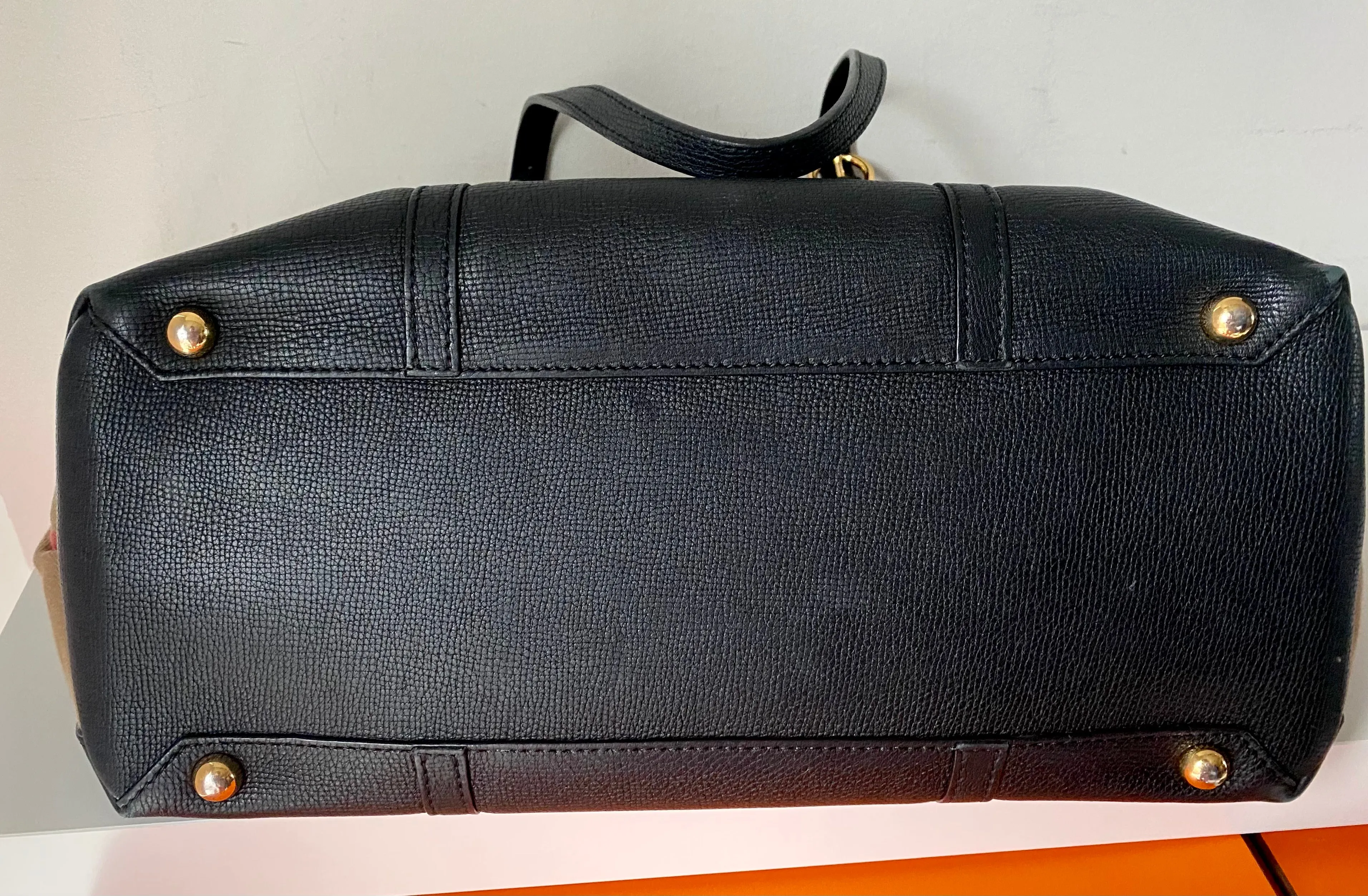 Burberry house check weekender bag