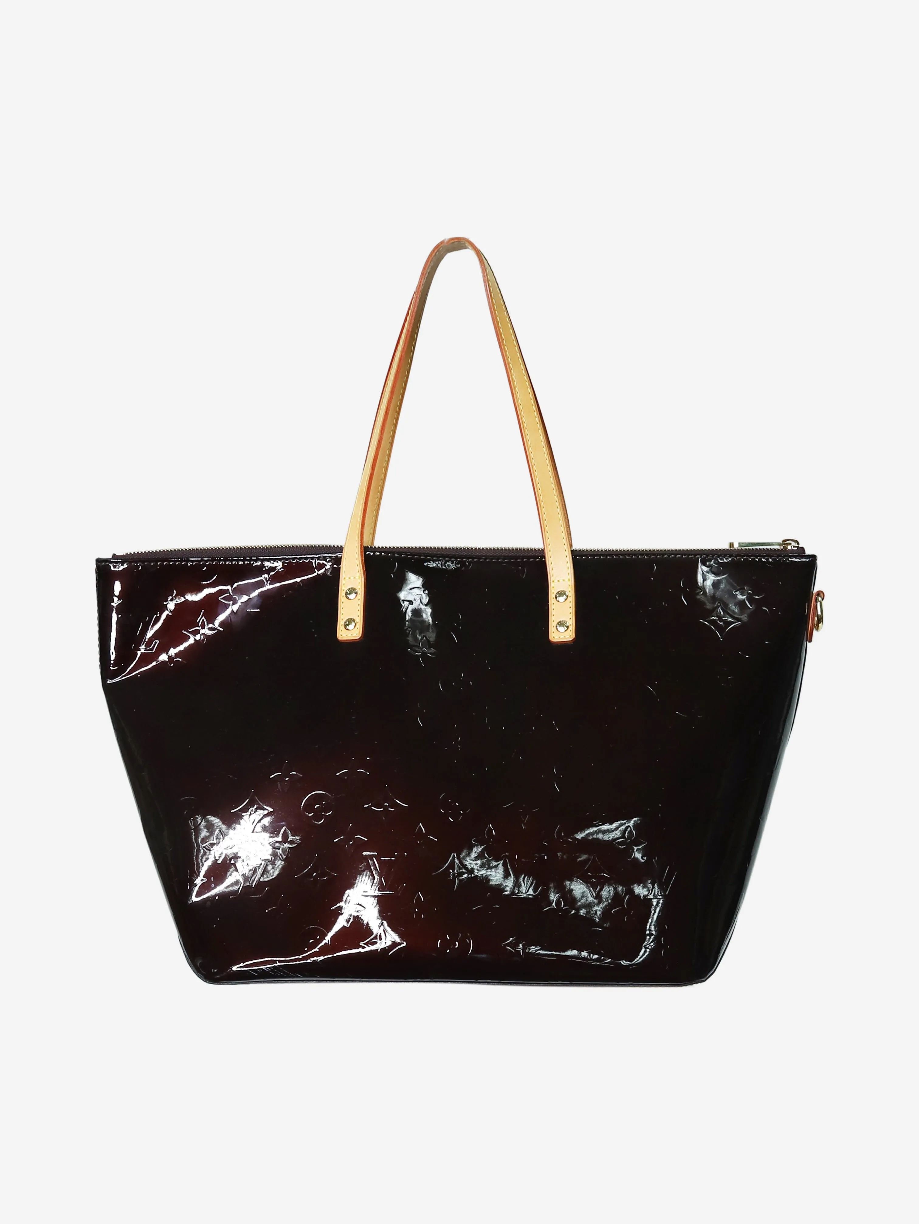 Burgundy Vernis tote