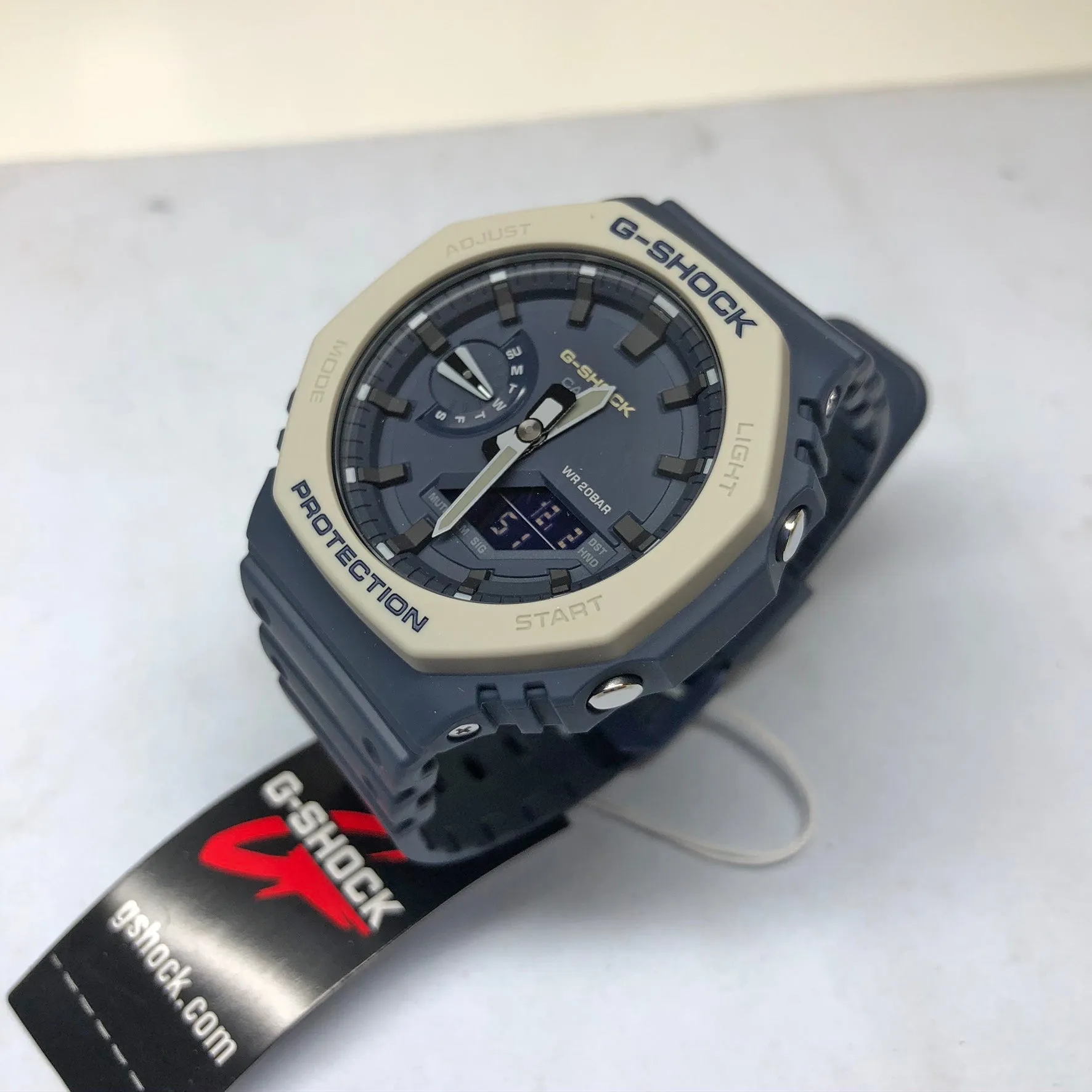 Casio G-Shock GA2110ET-2A Navy Blue Grey Carbon GA-2110ET-2A CasiOak Watch