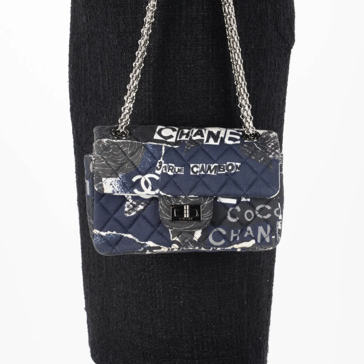 Chanel Graffiti Quilted Jersey Mini Reissue 2.55 Flap Bag