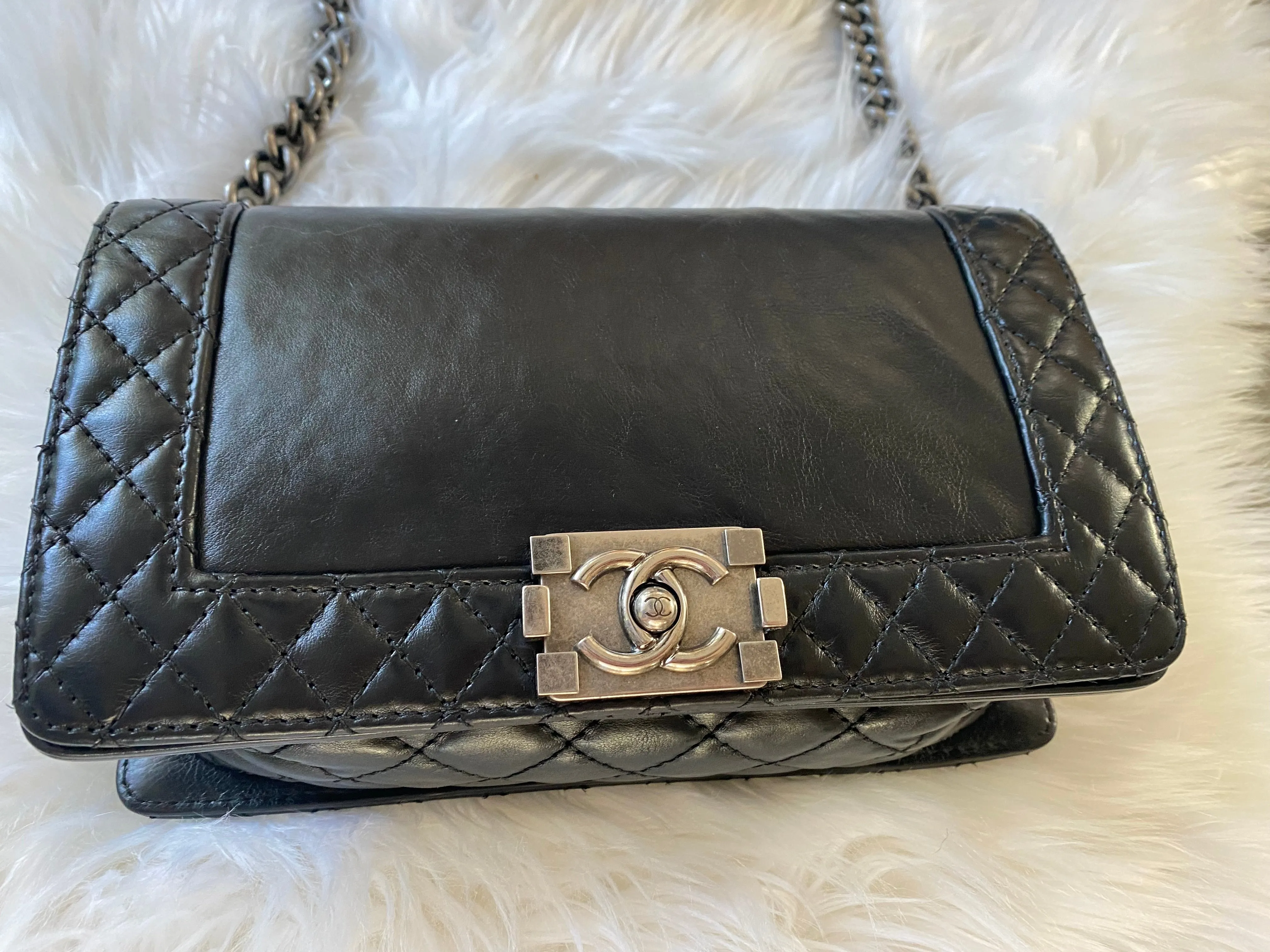 Chanel le boy reverso bag