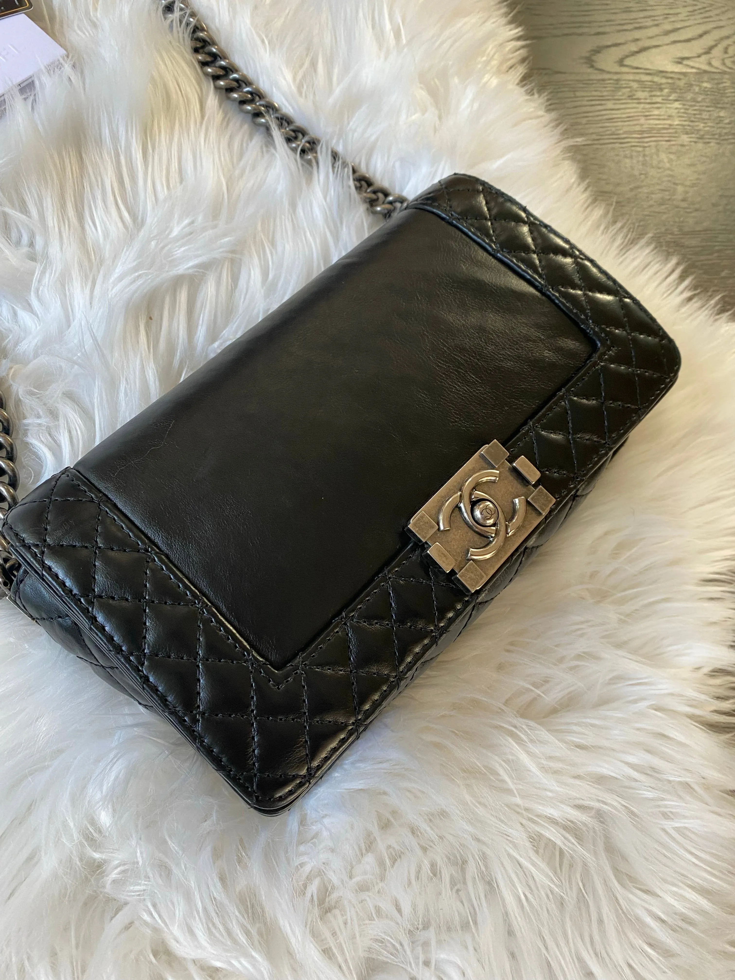 Chanel le boy reverso bag