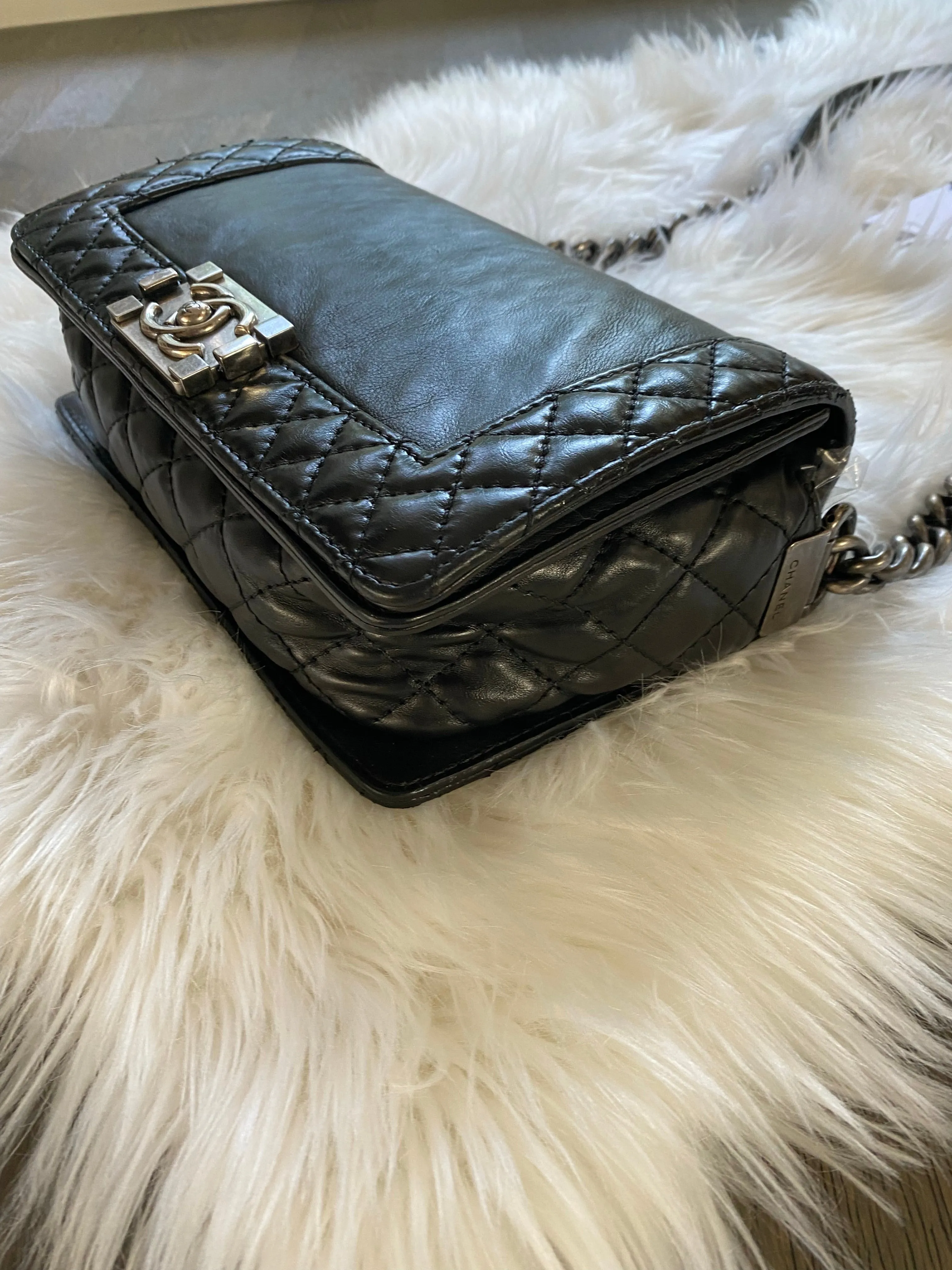 Chanel le boy reverso bag