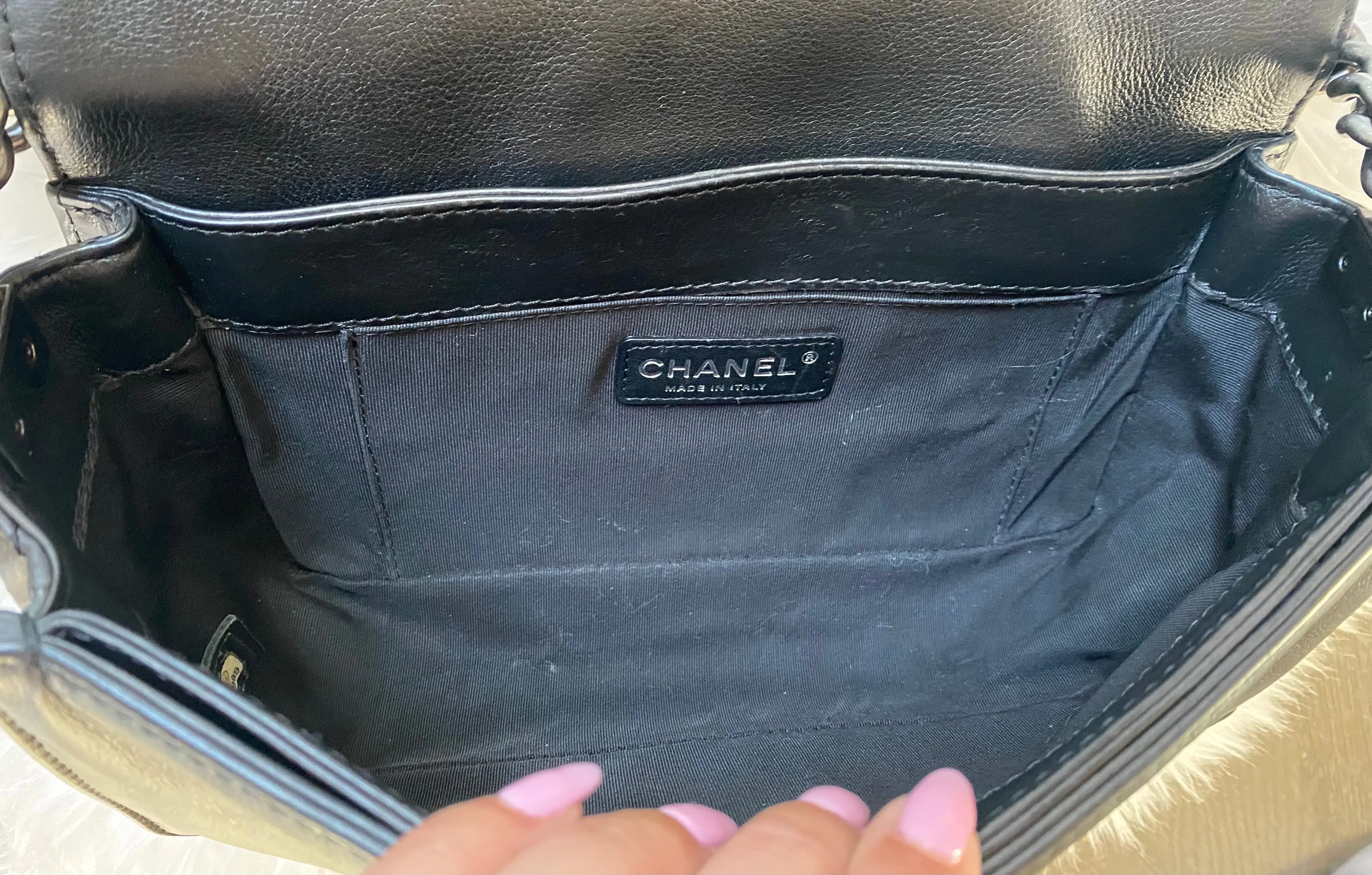 Chanel le boy reverso bag