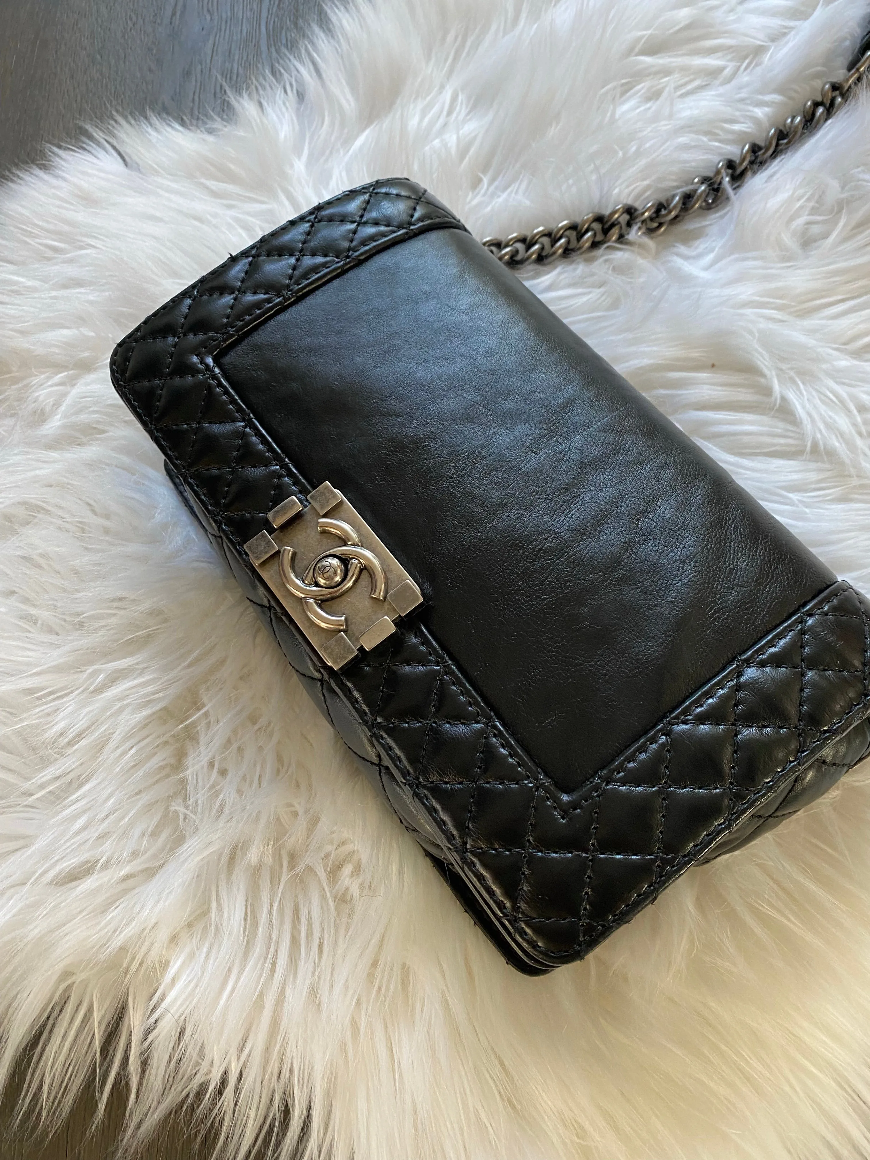 Chanel le boy reverso bag