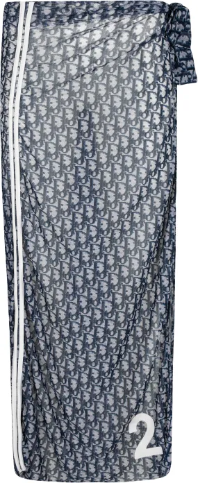 Christian Dior Diorissimo Navy Maxi Sarong