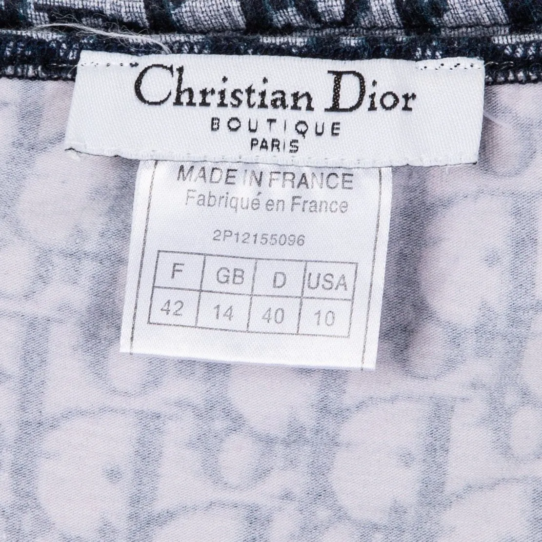 Christian Dior Diorissimo Navy Tube Top