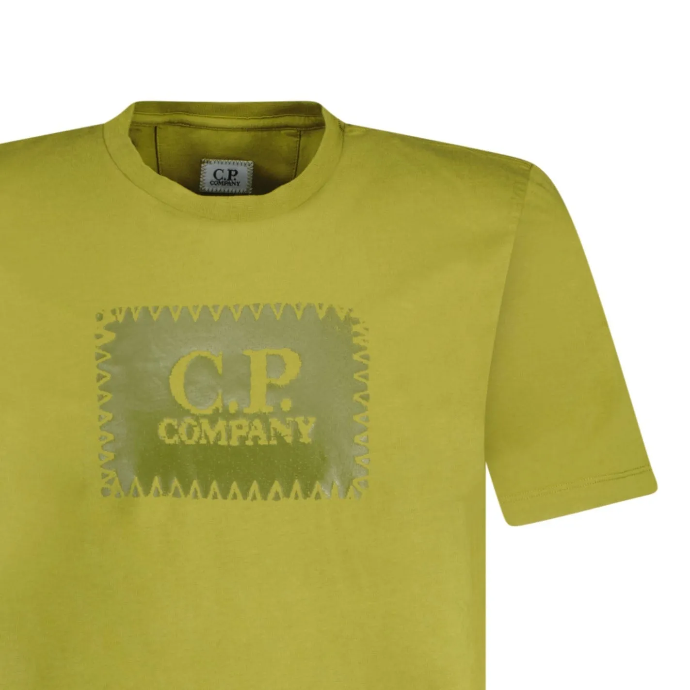 CP COMPANY Stitch Print T-Shirt Olive