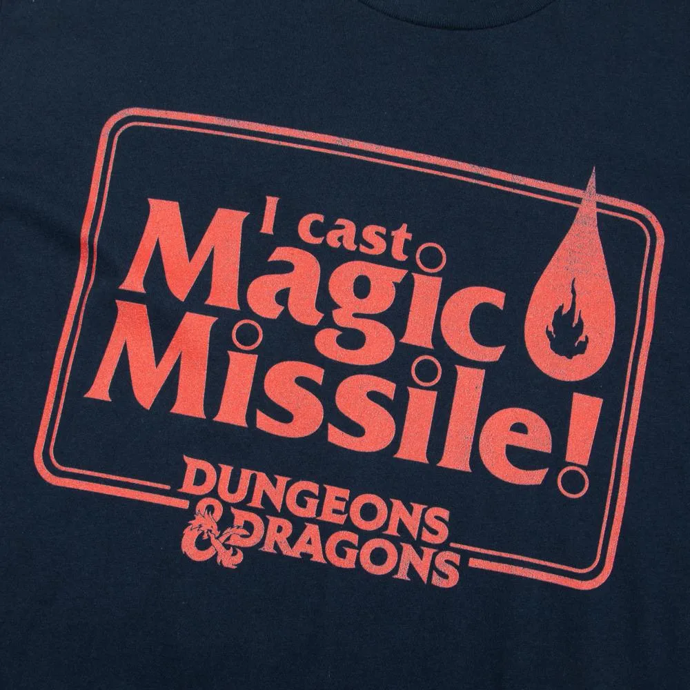 D&D Magic Missile Navy Tee