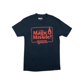 D&D Magic Missile Navy Tee