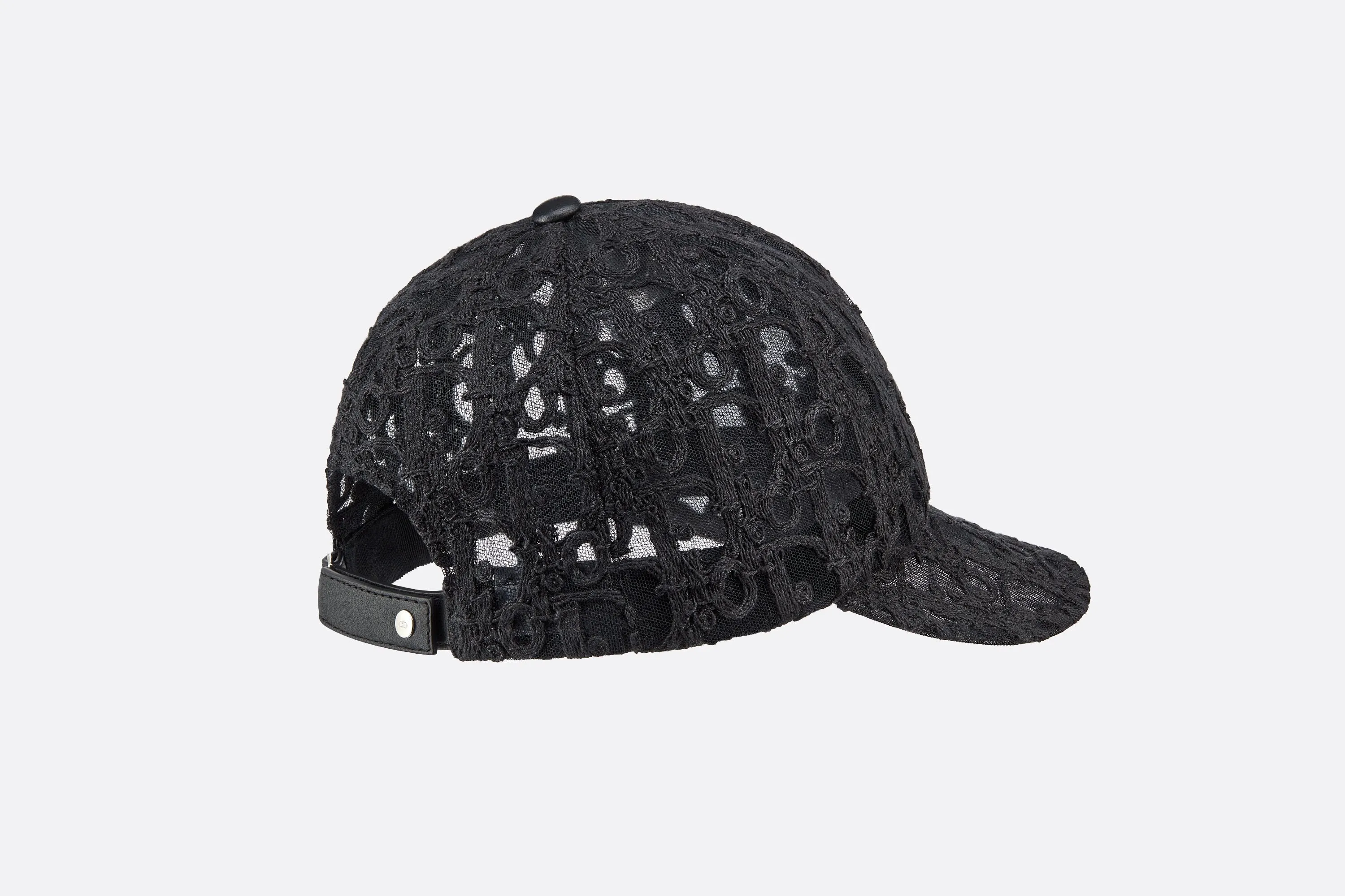 Dior x CACTUS JACK Black Technical Tulle Baseball Cap