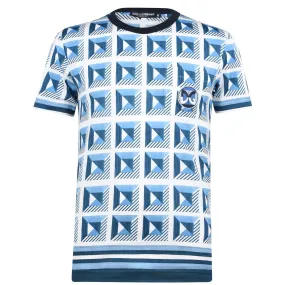 DOLCE & GABANNA Geometric Print T-Shirt Blue