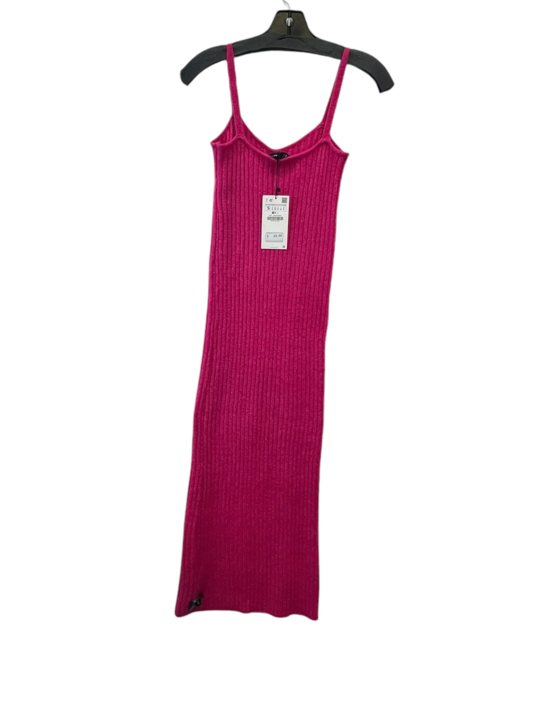 Dress Casual Maxi By Zara Women In Pink, Size: S