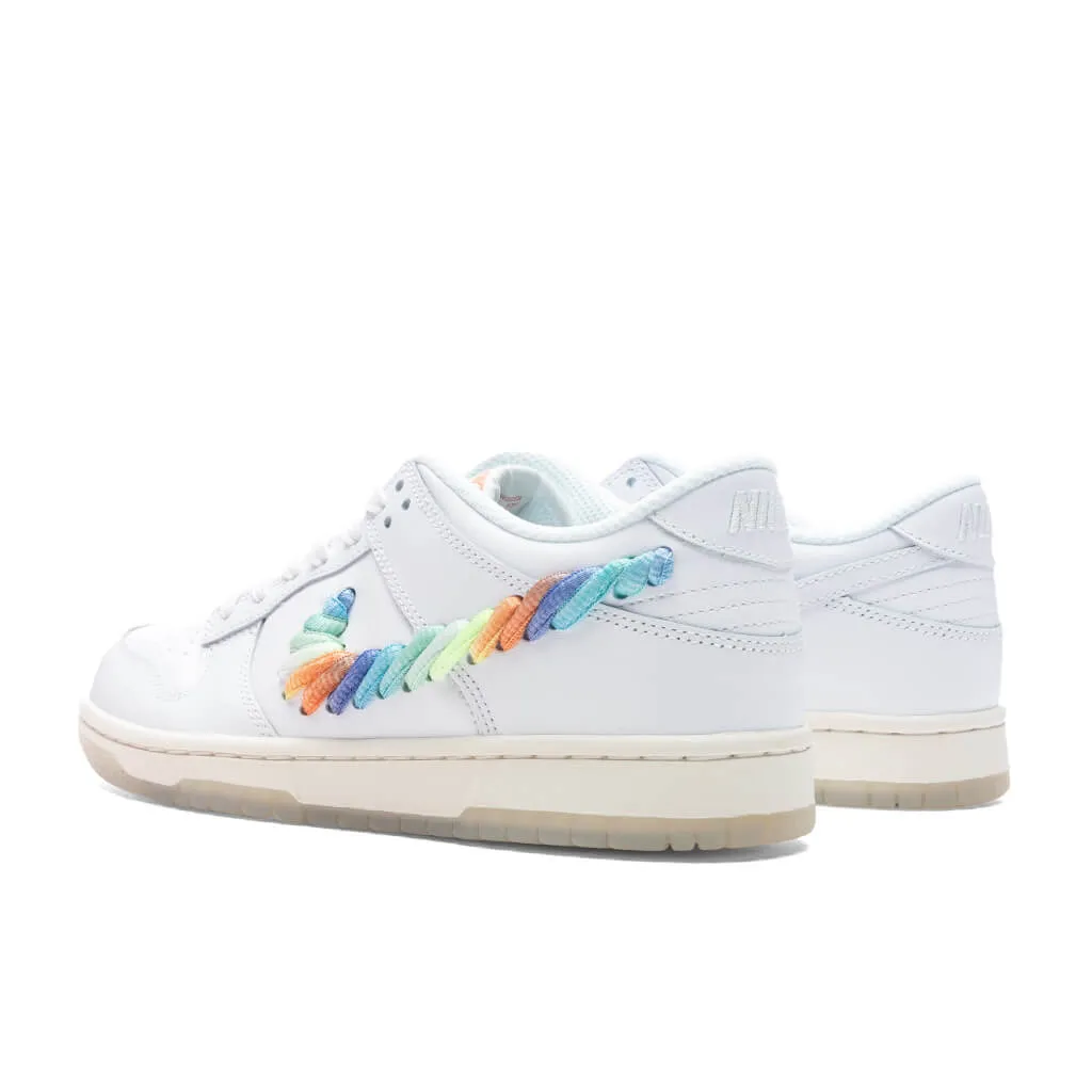 Dunk Low 'Rainbow Swoosh' (GS) - White/Multi/Terra Blush