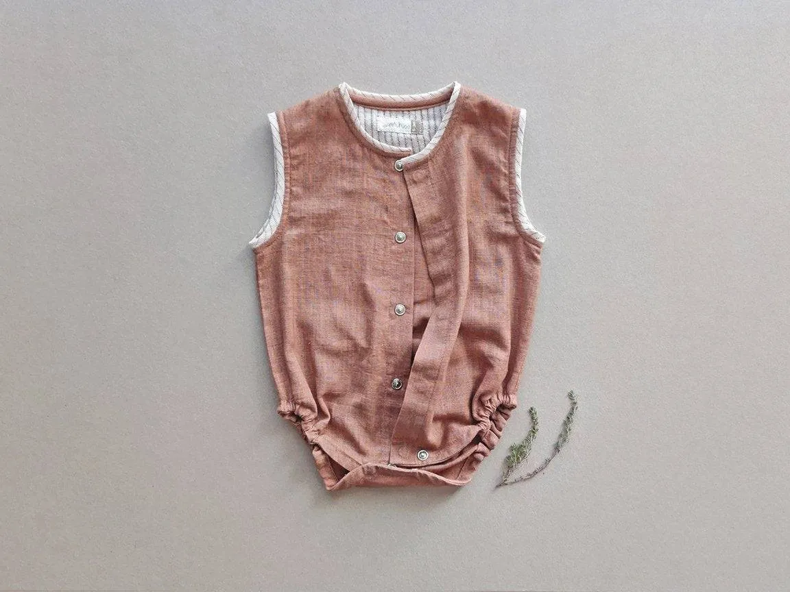 Earth Brown Baby Onesie