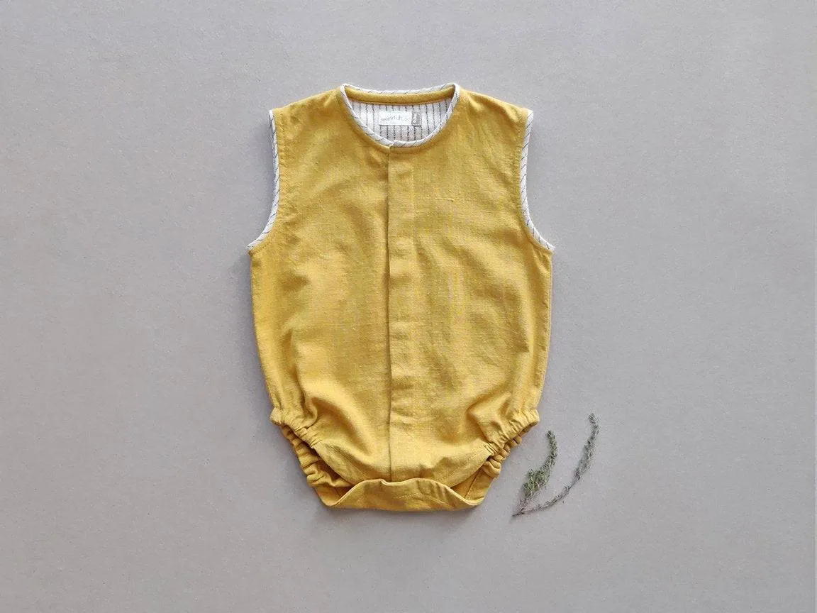 Earth Yellow Baby Onesie