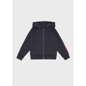 Emporio Armani Boys Navy Hooded Sweatshirt