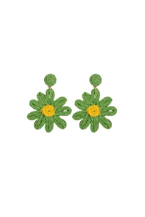 FIESTA EARRING TRUE DAISY GREEN