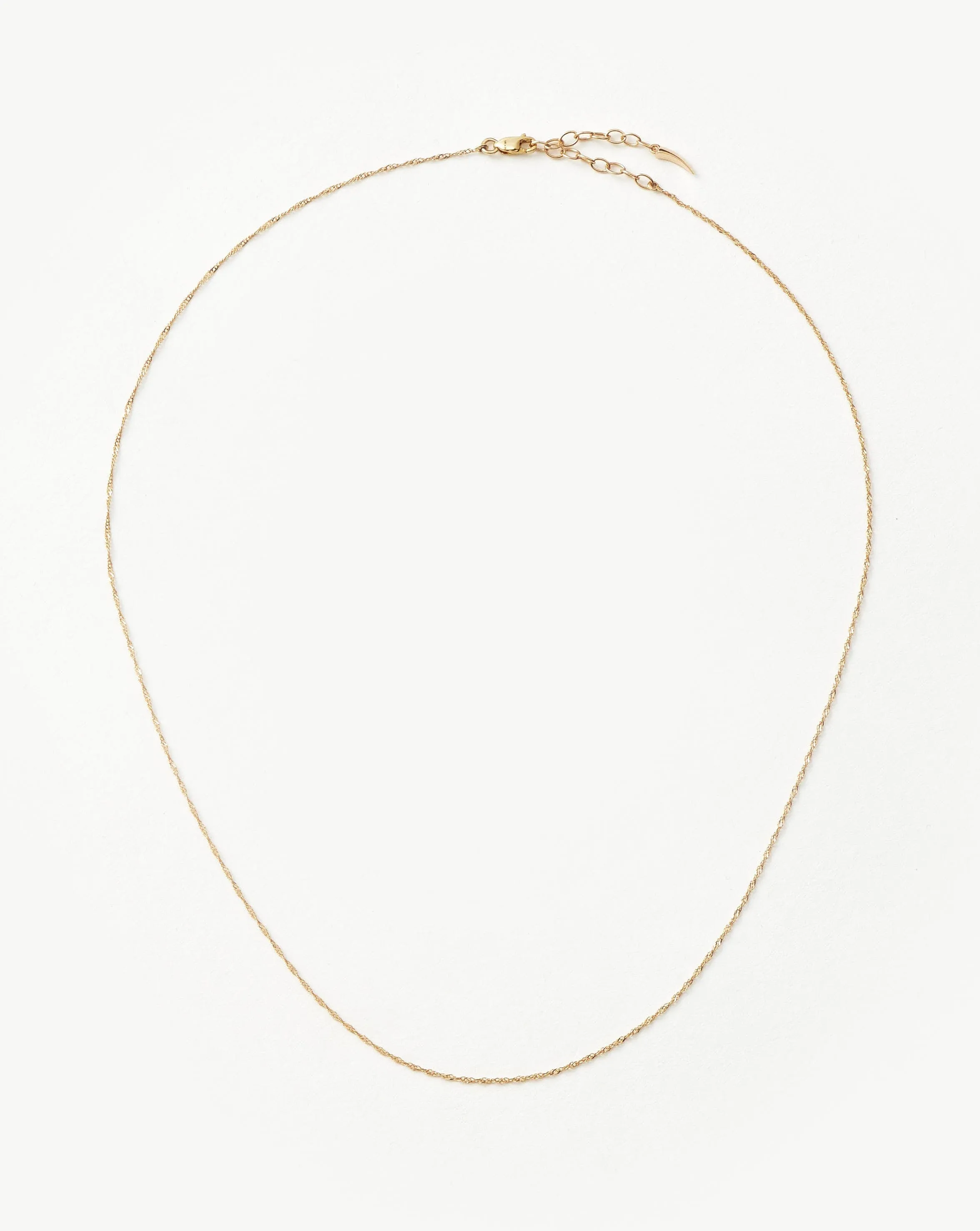 Fine Twisted Short Chain Necklace