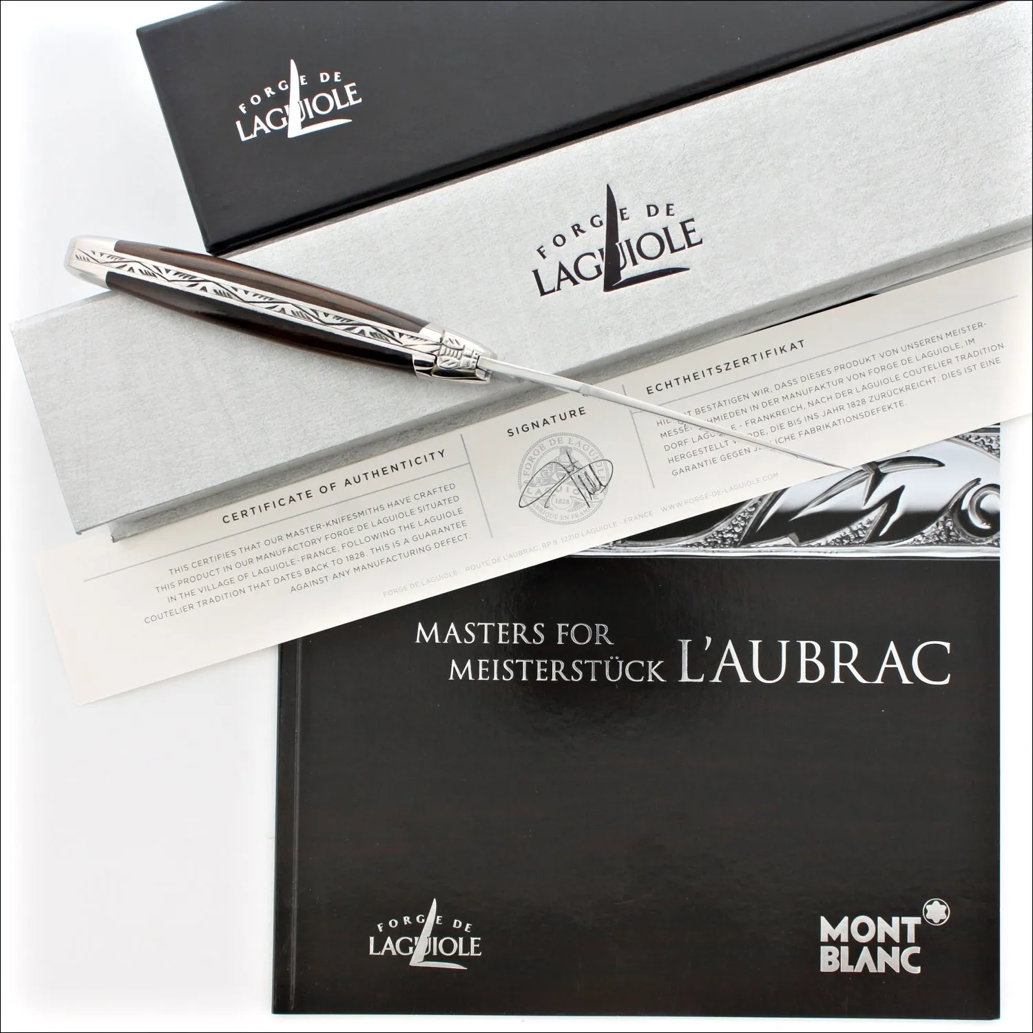 Forge de Laguiole - Montblanc Masters Of Meisterstuck 11cm Knife (Limited Edition)