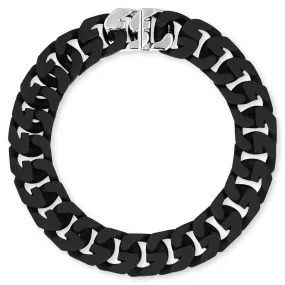 G Chain Medium Black Necklace - Black