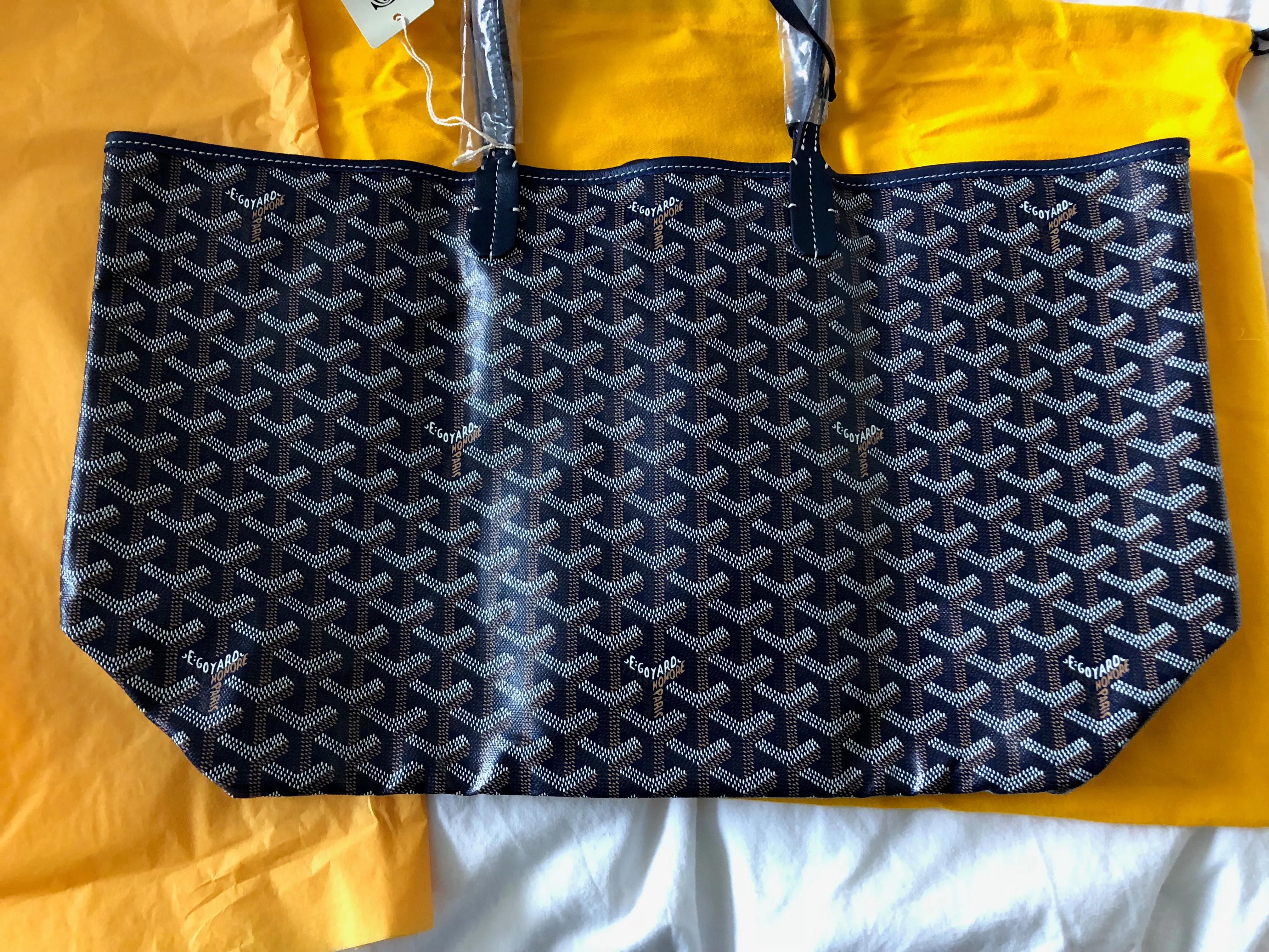 Goyard St. Louis Navy Blue PM Tote (NWT)