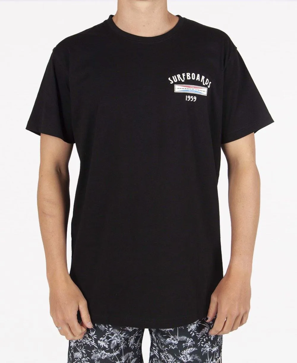 GS Surfboards Tee | Ink Black