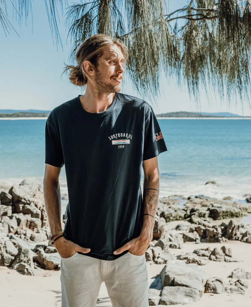 GS Surfboards Tee | Navy