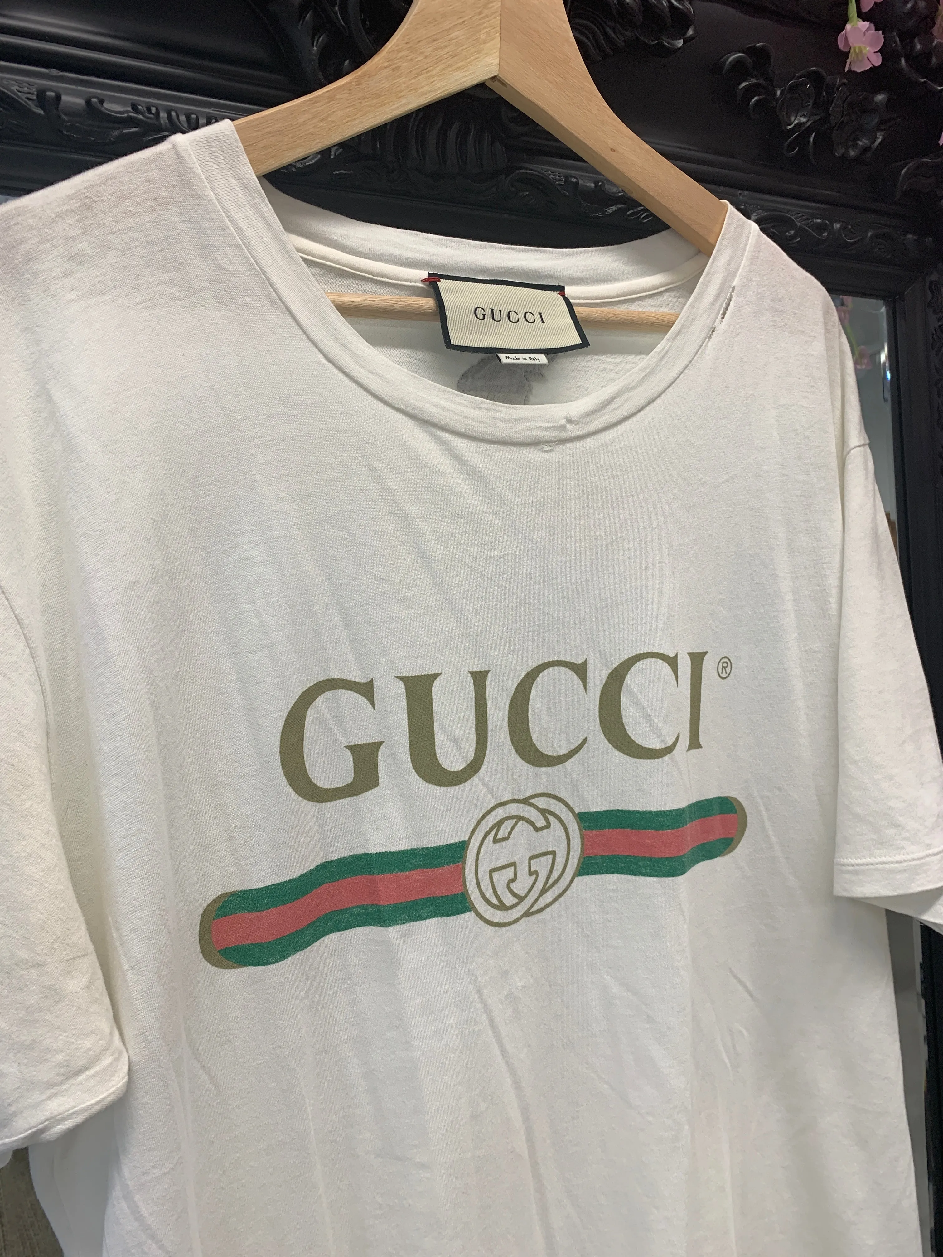 Gucci Distressed Oversized T-shirt M