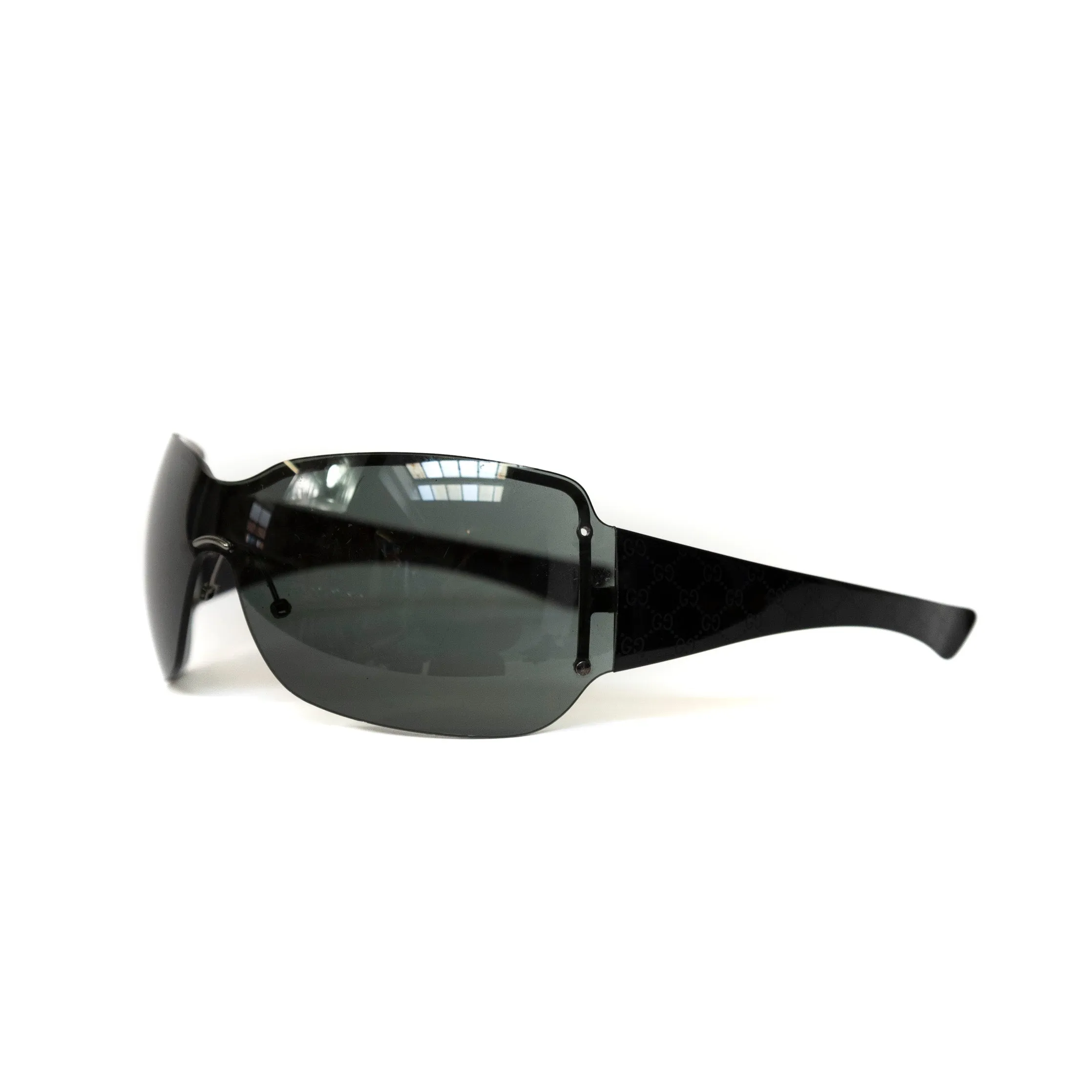 Gucci Oversized Wrap Around Vintage Sunglasses