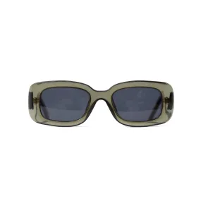 Gucci Squared Lense Transparent Green Sunglasses