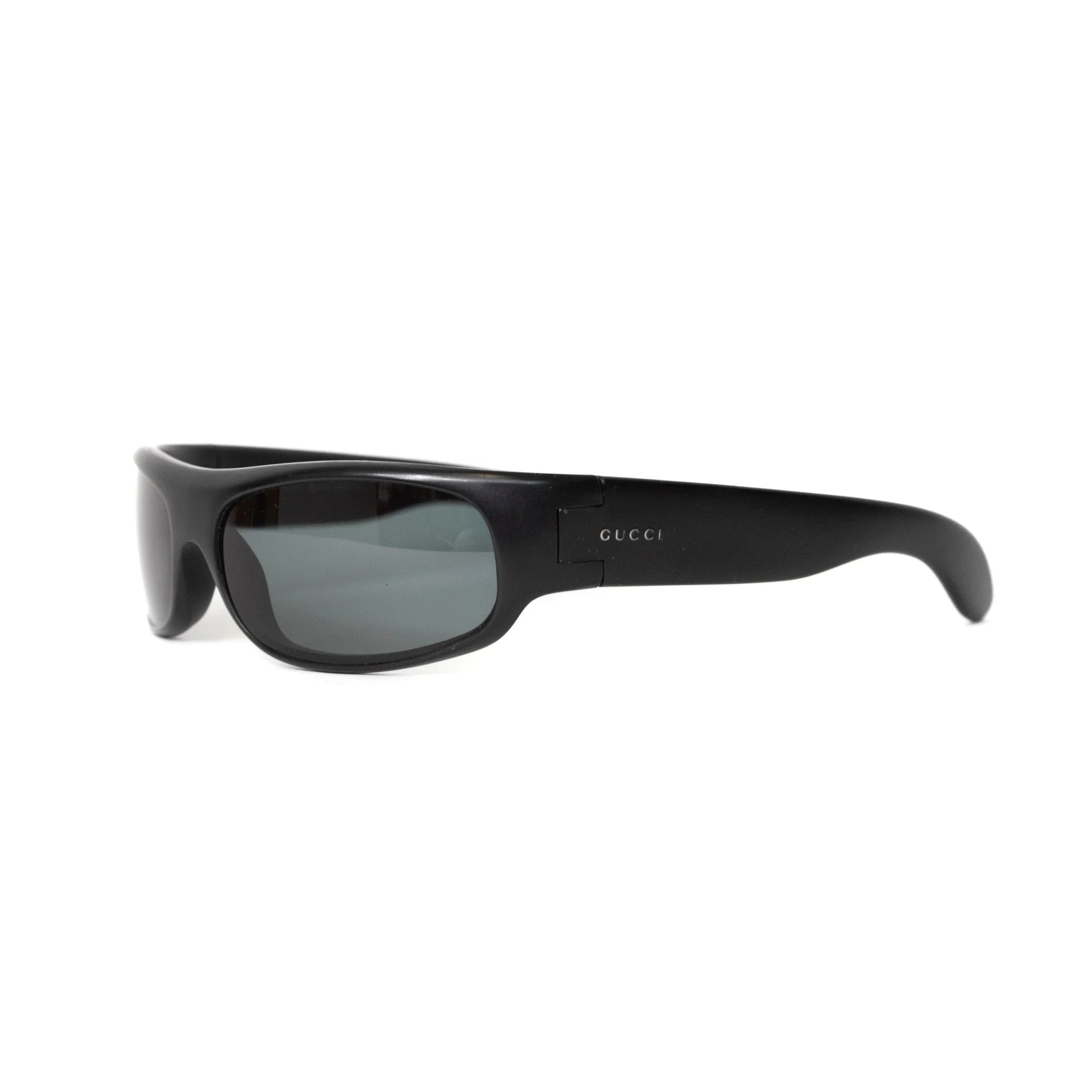 Gucci Wrap Around Smoke Sunglasses