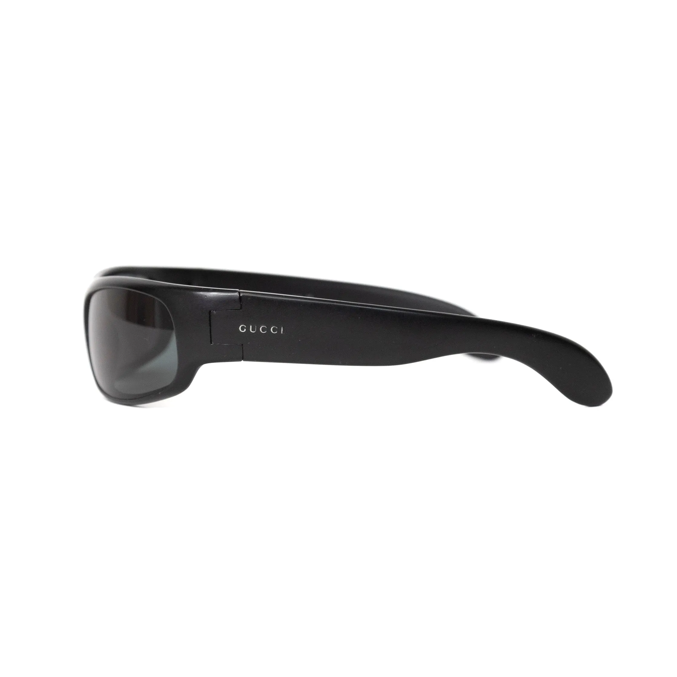 Gucci Wrap Around Smoke Sunglasses