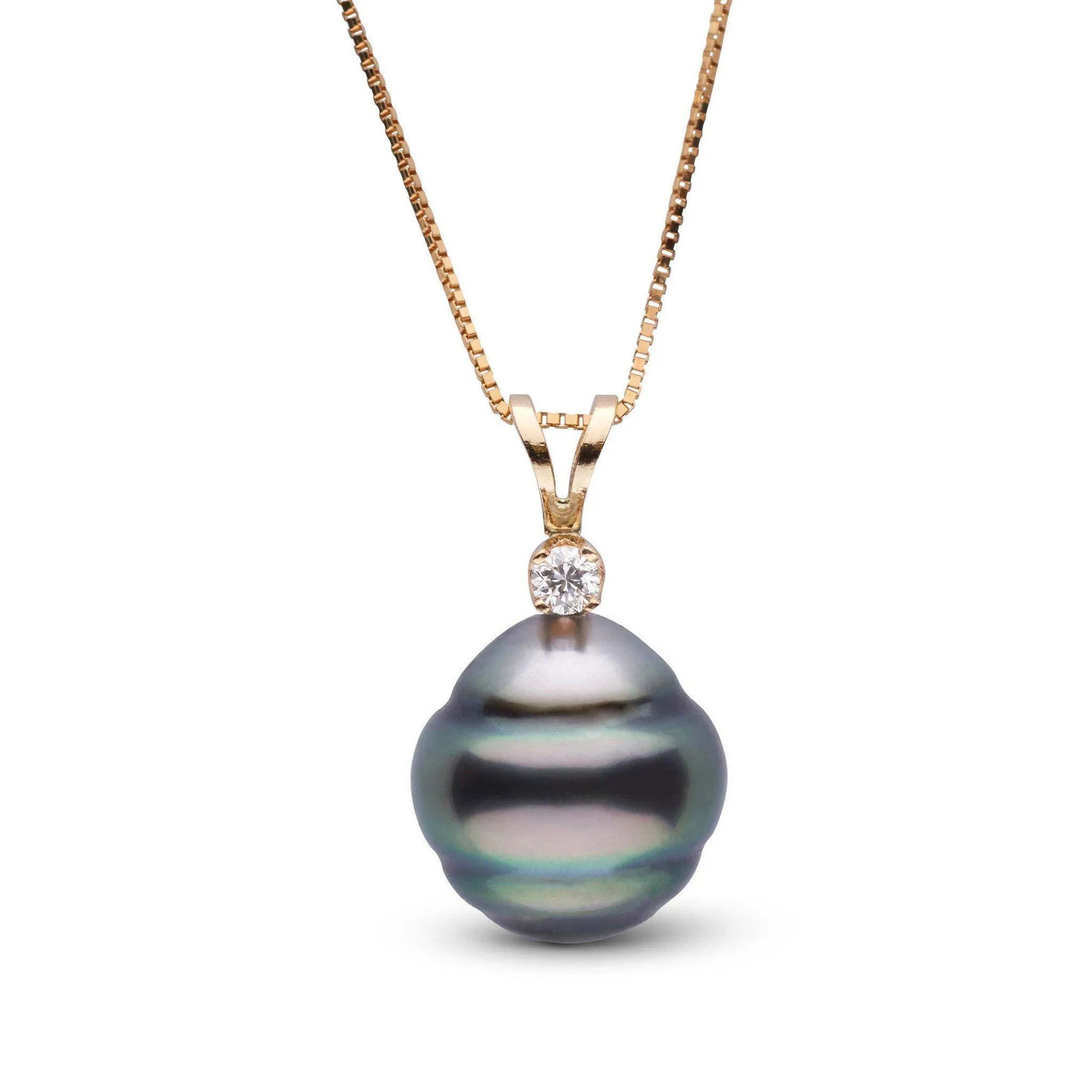 Harmony Collection 11.0-12.0 mm Baroque Tahitian Pearl & Diamond Pendant