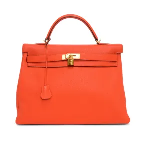 Hermes Capucine Togo Kelly 40 GHW