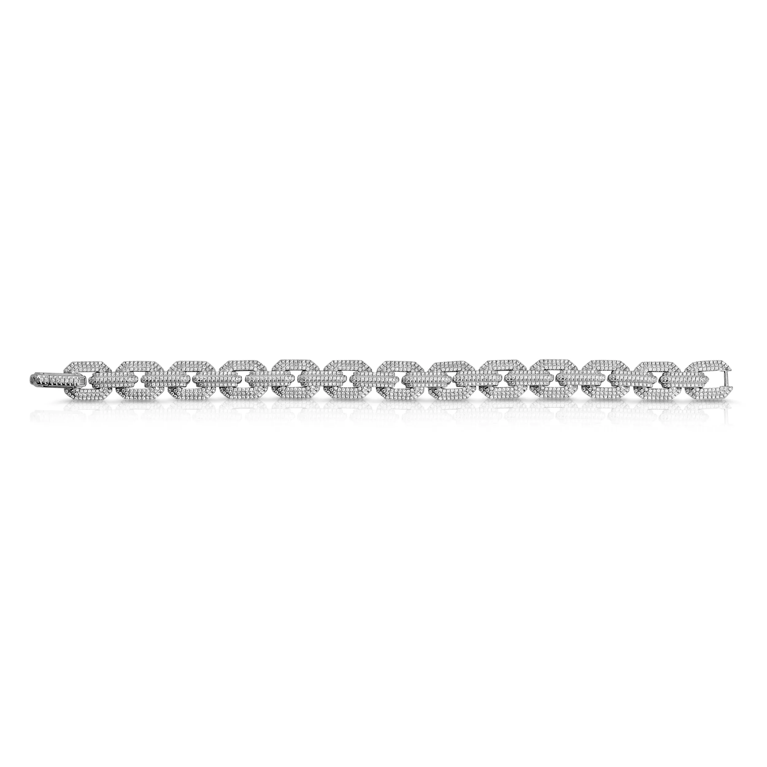 Hermes Link Diamond Gold Bracelet