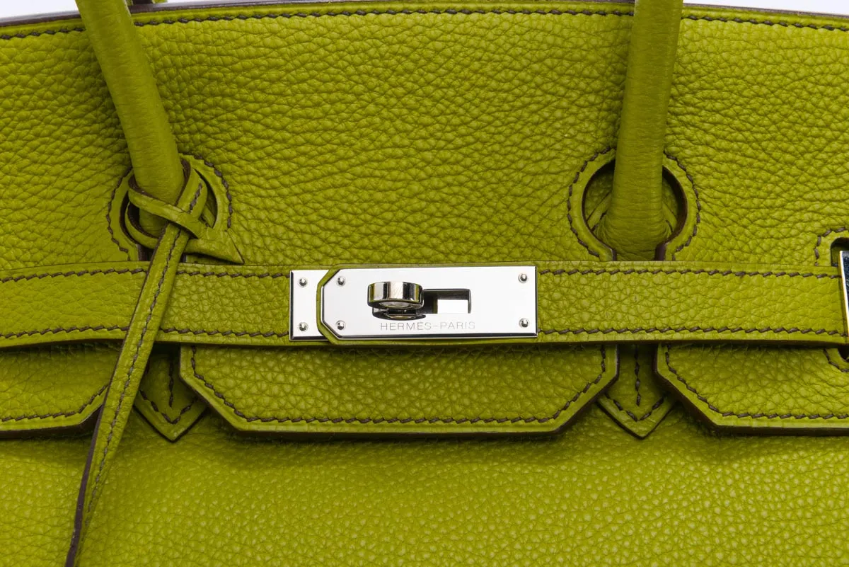 Hermes Vert Anis Togo Birkin 35 PHW