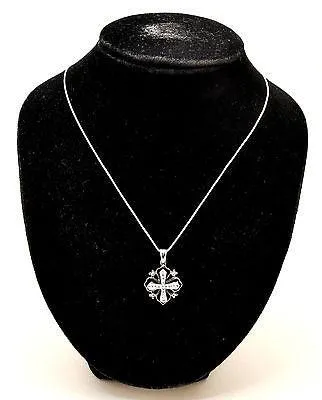 Jerusalem Cross Pendant With Swarovski Colored Gemstones 4#