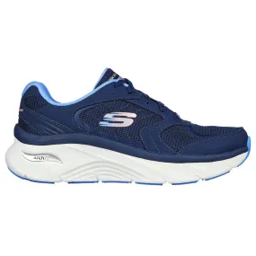 Ladies Skechers D'Lux Walker Coz ArchFit Trainers Navy 149686 NVBL sale