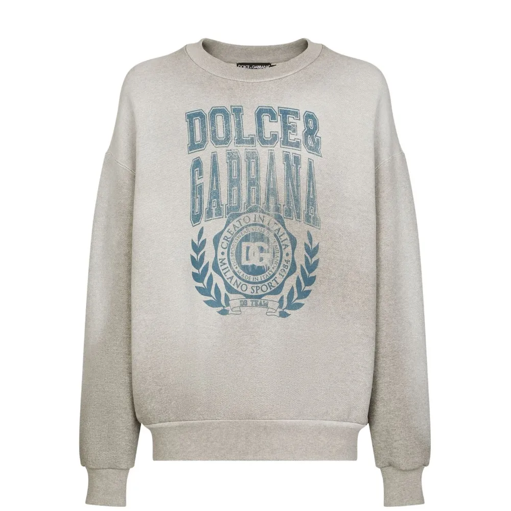 Logo-Print Crew Neck Jumper