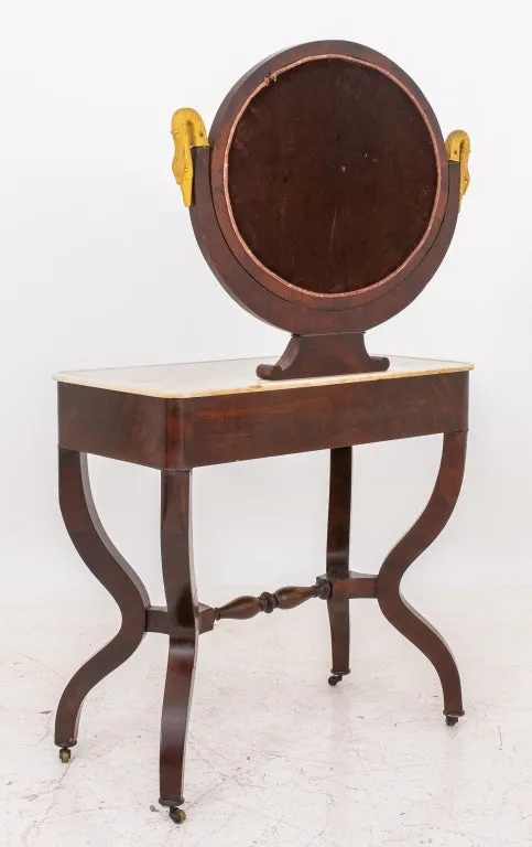 Louis Philippe Mahogany Vanity Table, ca. 1840