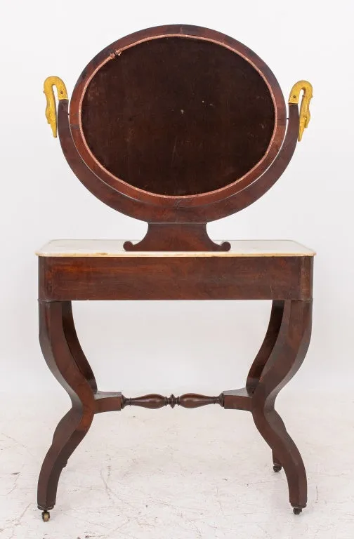 Louis Philippe Mahogany Vanity Table, ca. 1840