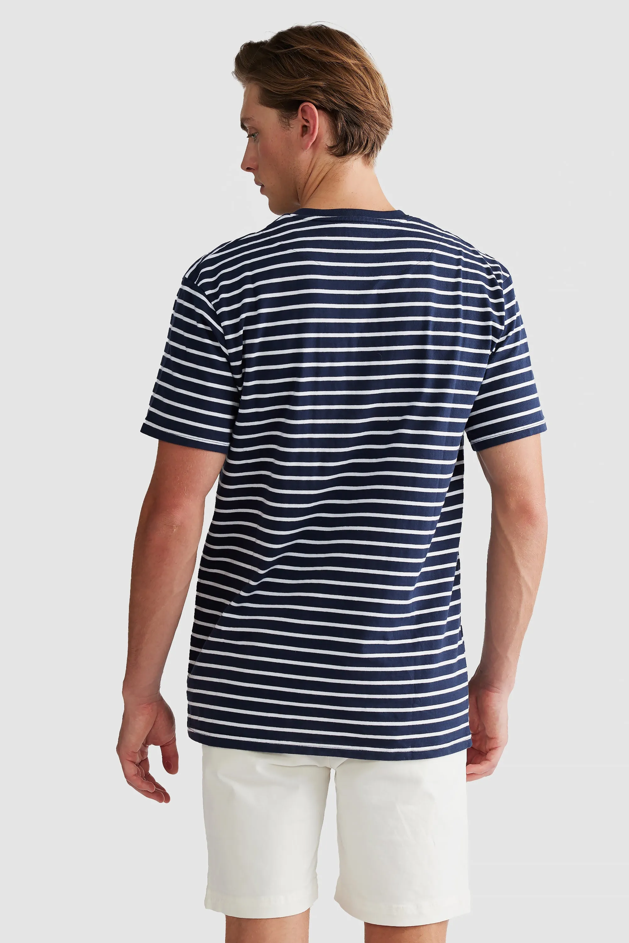 Louis Stripe T Shirt Navy