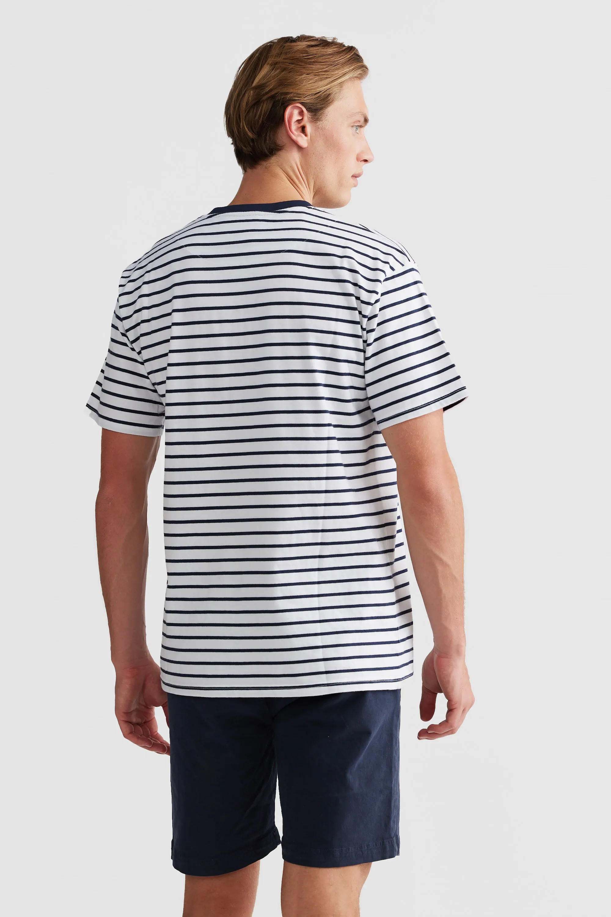 Louis Stripe T Shirt White